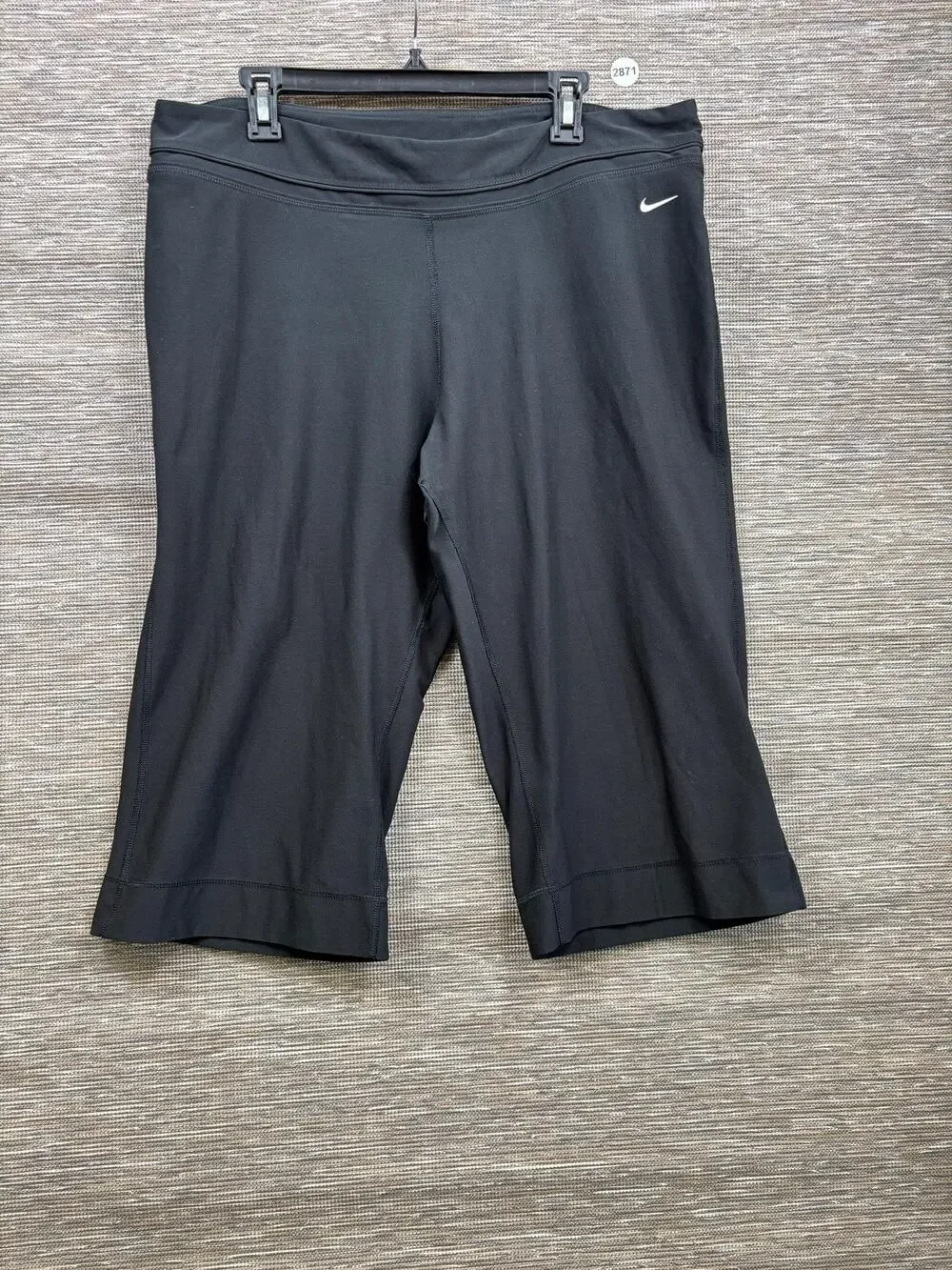Nike Capri Pants Womens XXL Black FitDry Plus Size Stretch Gym Running Athletic